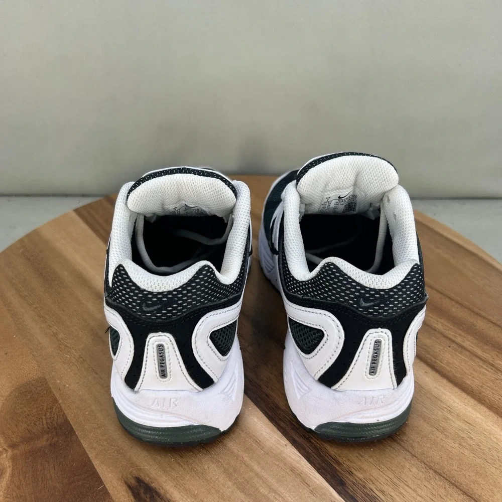 Nike Air Pegasus 2k5 White Black Metallic Silver Running Shoes HQ5718-102 Mens 7
